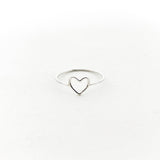 Open Heart Ring | Silver