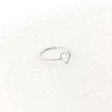 Open Heart Ring | Silver