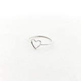 Open Heart Ring | Silver