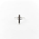 Geo Bar Ring | Silver