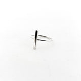 Geo Bar Ring | Silver