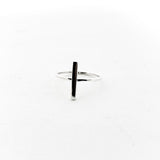 Geo Bar Ring | Silver