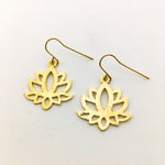 Faye Mini Lotus Earrings - MTT Collective
