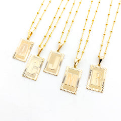 Indie Initial Necklace | Gold