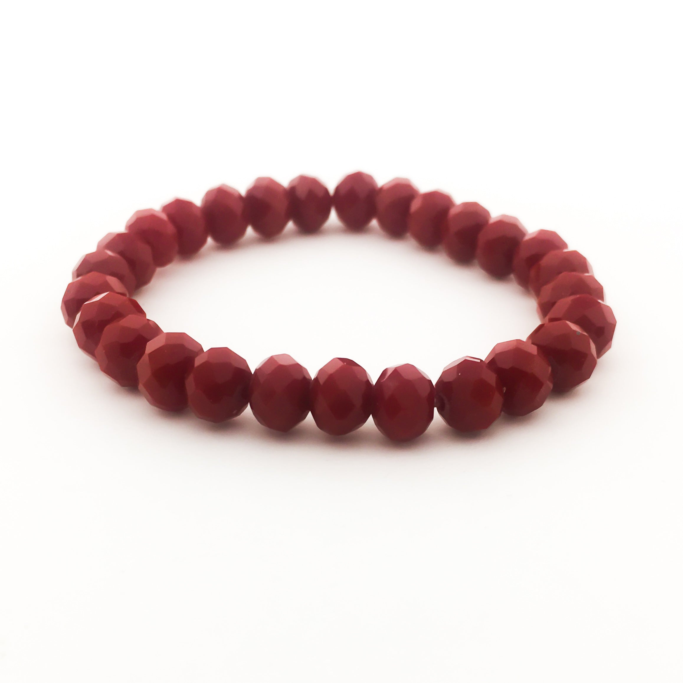 Mountain Jade Red Bracelet 8mm – Crystal Love Collective