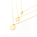 14K GOLD-FILLED OPEN DISC NECKLACES | SIZE OPTIONS - MTT Collective