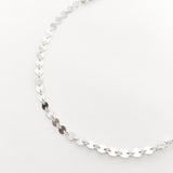 Luna Disc Chain Necklace | Silver