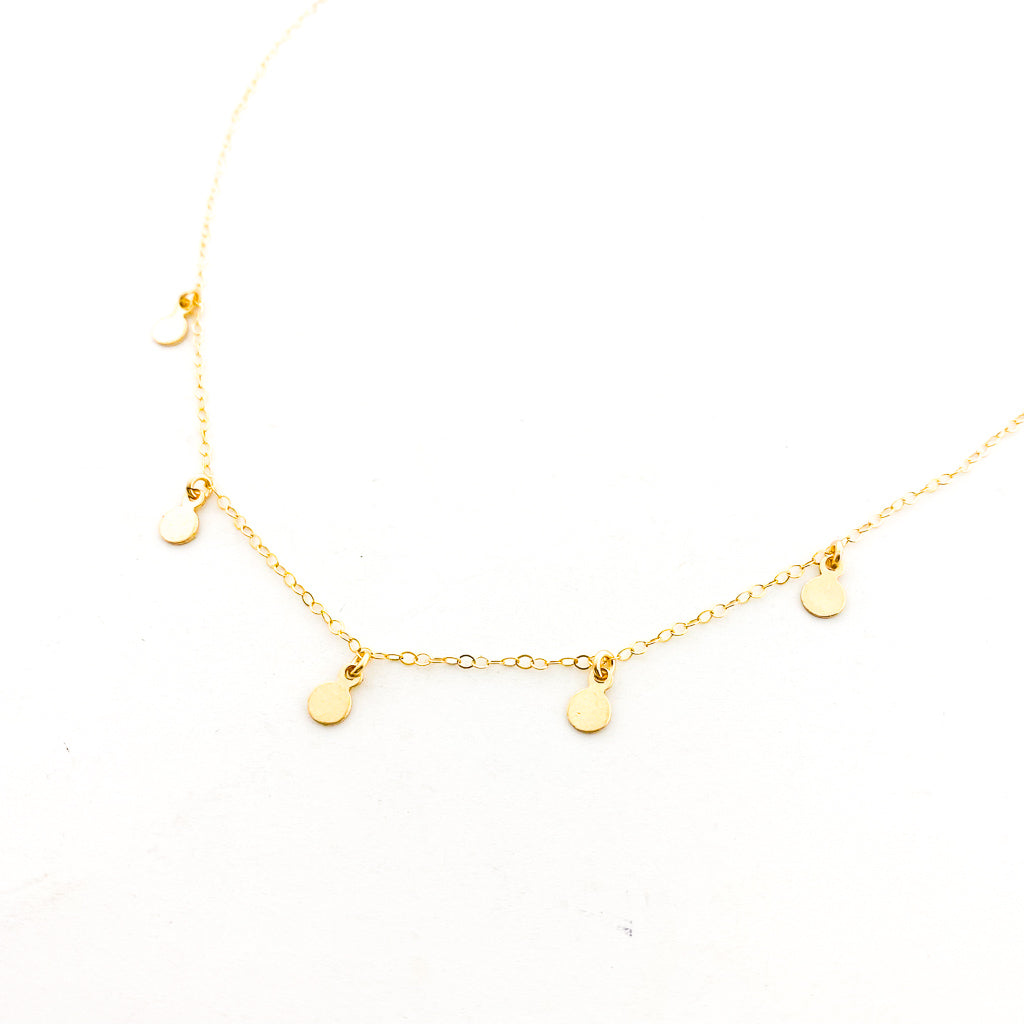 Willow Mini Disc Necklace | 14K Gold-Filled - MTT Collective