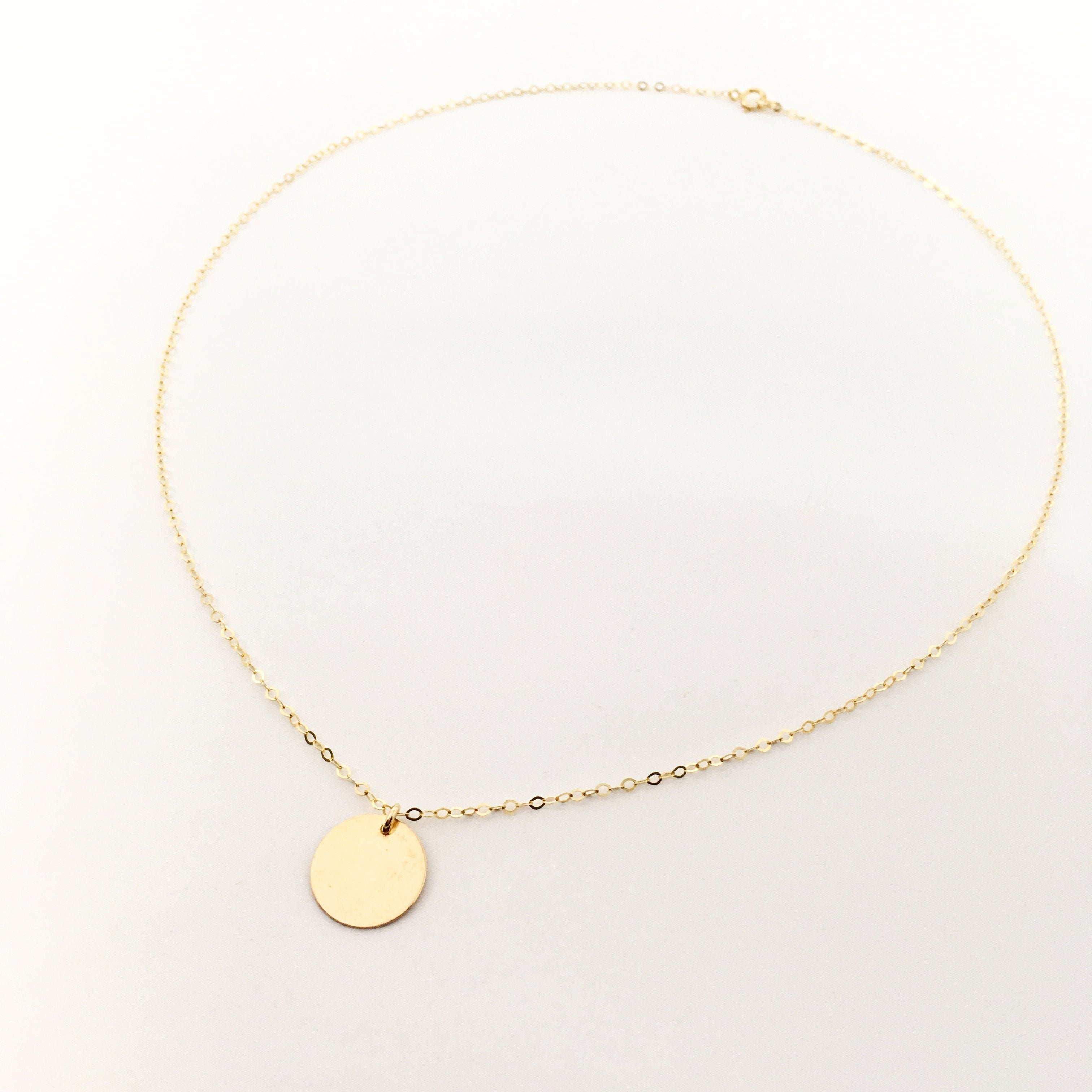 14K GOLD-FILLED OPEN DISC NECKLACES | SIZE OPTIONS - MTT Collective
