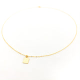 Square Disc Necklace - MTT Collective