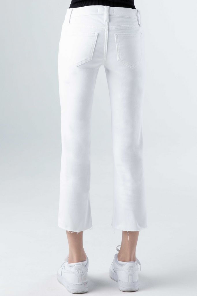 HIGH RISE STRAIGHT CUT JEANS | WHITE - MTT Collective