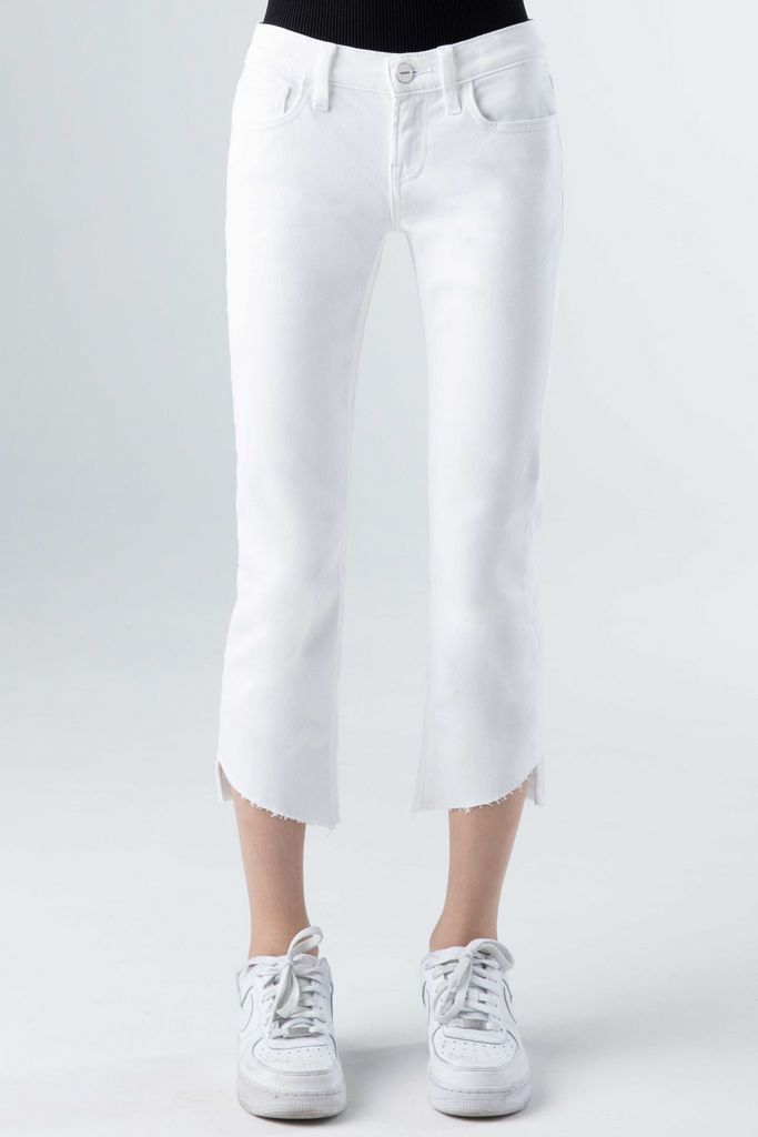 HIGH RISE STRAIGHT CUT JEANS | WHITE - MTT Collective