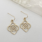 Gemma Floral Brushed Small Van Cleef Earrings - MTT Collective
