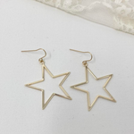 Destiny Smooth Star Earrings | Gold - MTT Collective