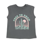 FREE TO ROAM GIRLS MUSCLE TEE - MTT Collective