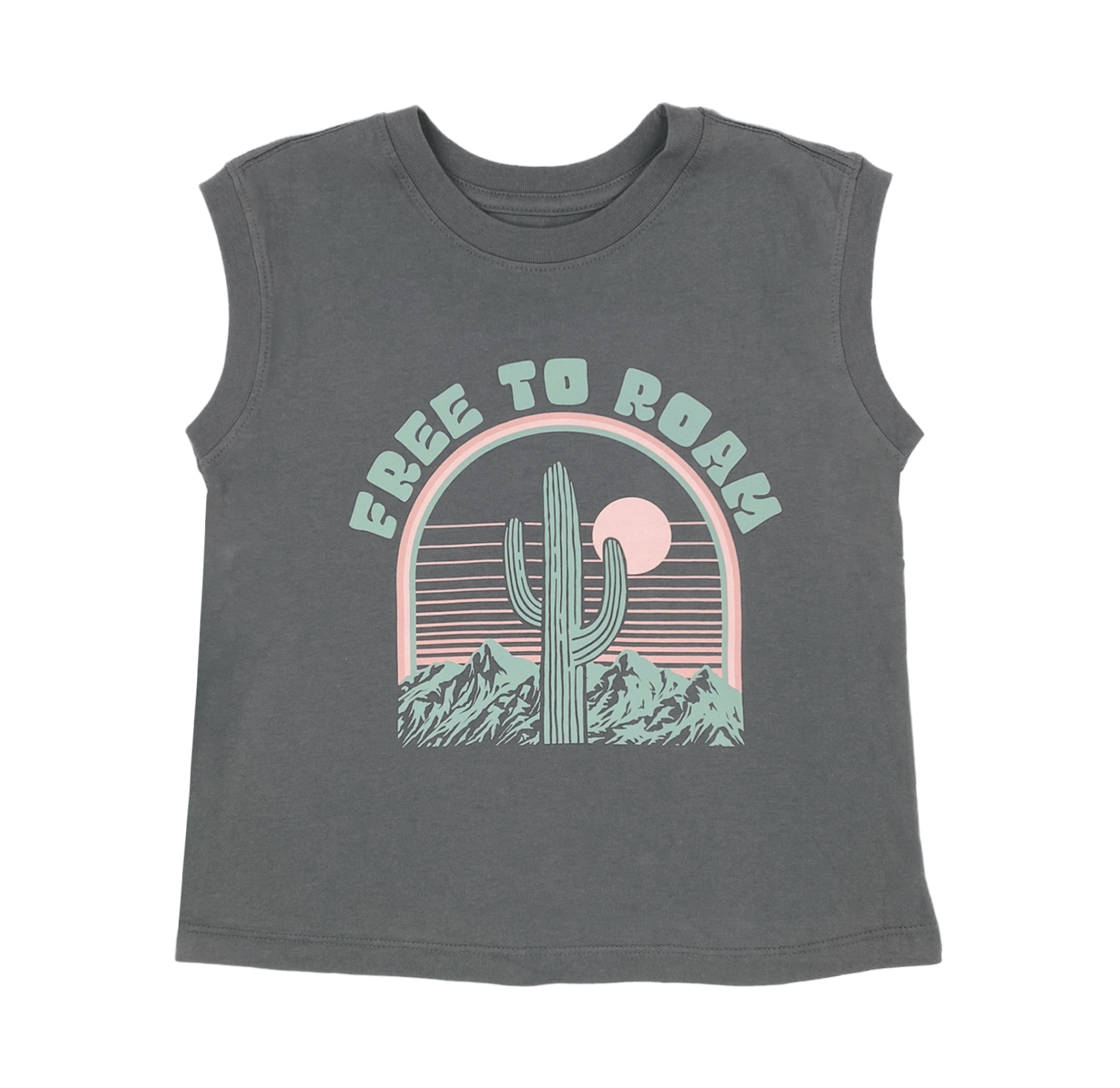 FREE TO ROAM GIRLS MUSCLE TEE - MTT Collective