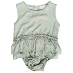 Girls Clare Ruffle Bubble Romper - MTT Collective