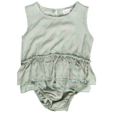 Girls Clare Ruffle Bubble Romper - MTT Collective