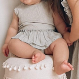 Girls Clare Ruffle Bubble Romper - MTT Collective