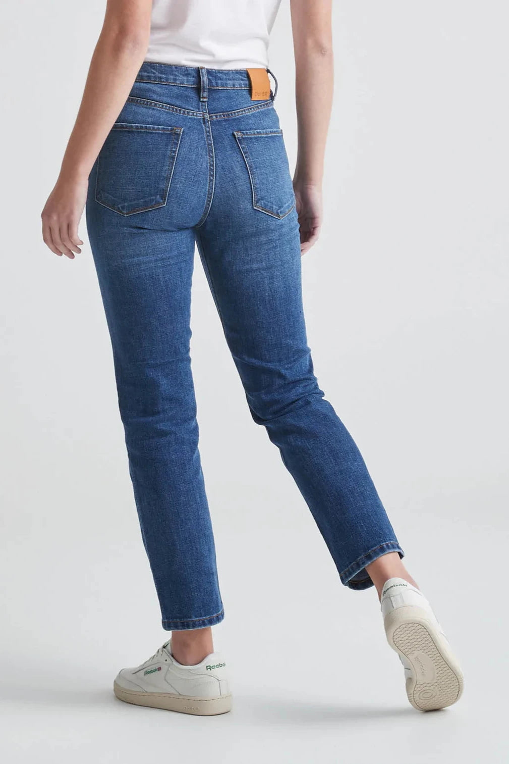 Midweight Performance Denim High Rise Straight - MTT Collective