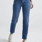 Midweight Performance Denim High Rise Straight - MTT Collective