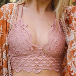 Crochet Lace Longline Bralette - MTT Collective