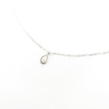 Addison Lab Opal Tear Drop Necklace | Silver - MTT Collective