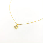 Adia Smooth Chain Peace Charm Necklace | Gold - MTT Collective