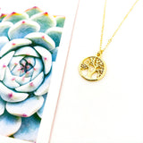 Aisha Tree of Life Necklace | Gold - MTT Collective