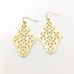 Arabella Brushed Patterned Indian Earrings - MTT Collective