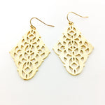 Arabella Brushed Patterned Indian Earrings - MTT Collective