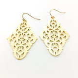 Arabella Brushed Patterned Indian Earrings - MTT Collective