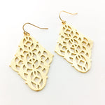 Arabella Brushed Patterned Indian Earrings - MTT Collective