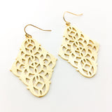 Arabella Brushed Patterned Indian Earrings - MTT Collective