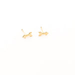 Arrow Stud Earrings | Gold - MTT Collective