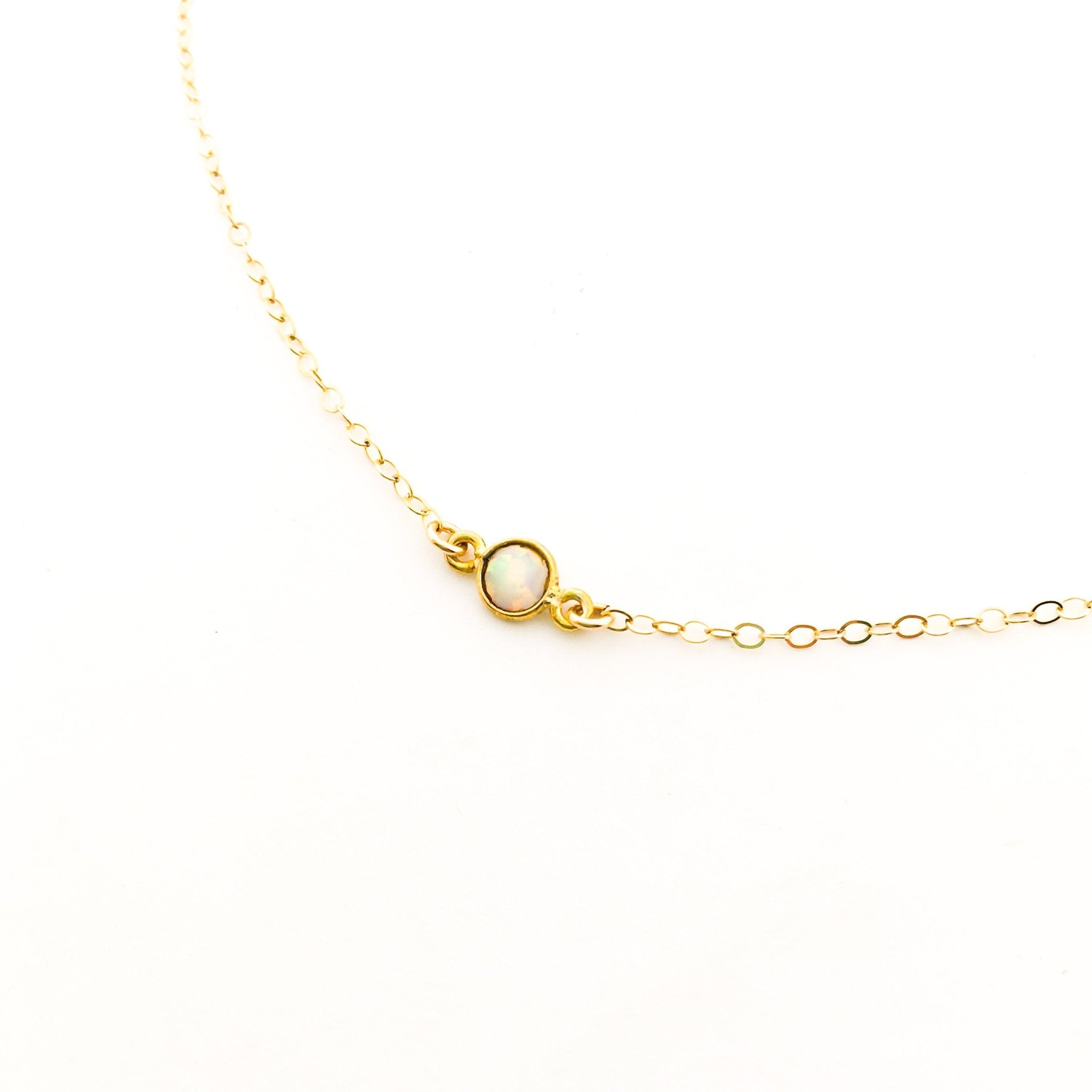 Aurora Held Opal Necklace | Gold - MTT Collective