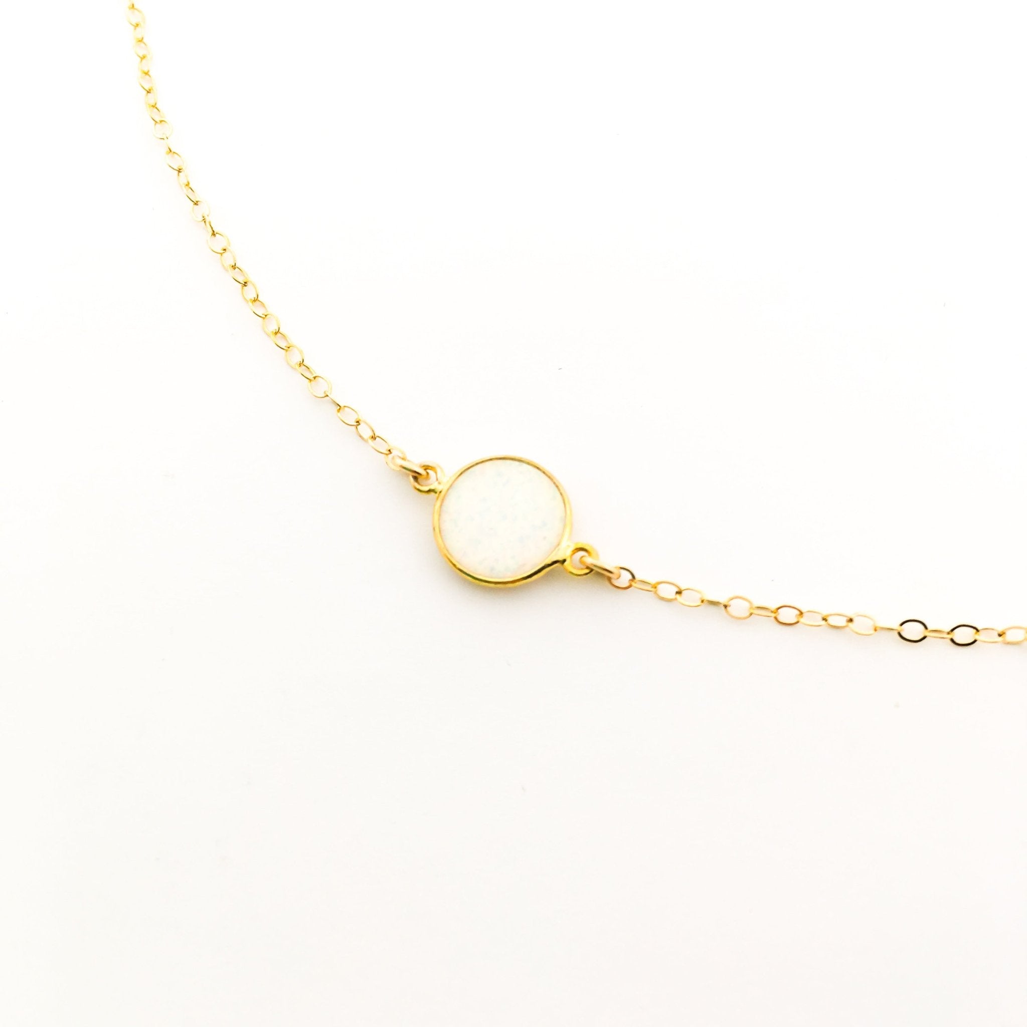 Aurora Held Opal Necklace | Gold - MTT Collective