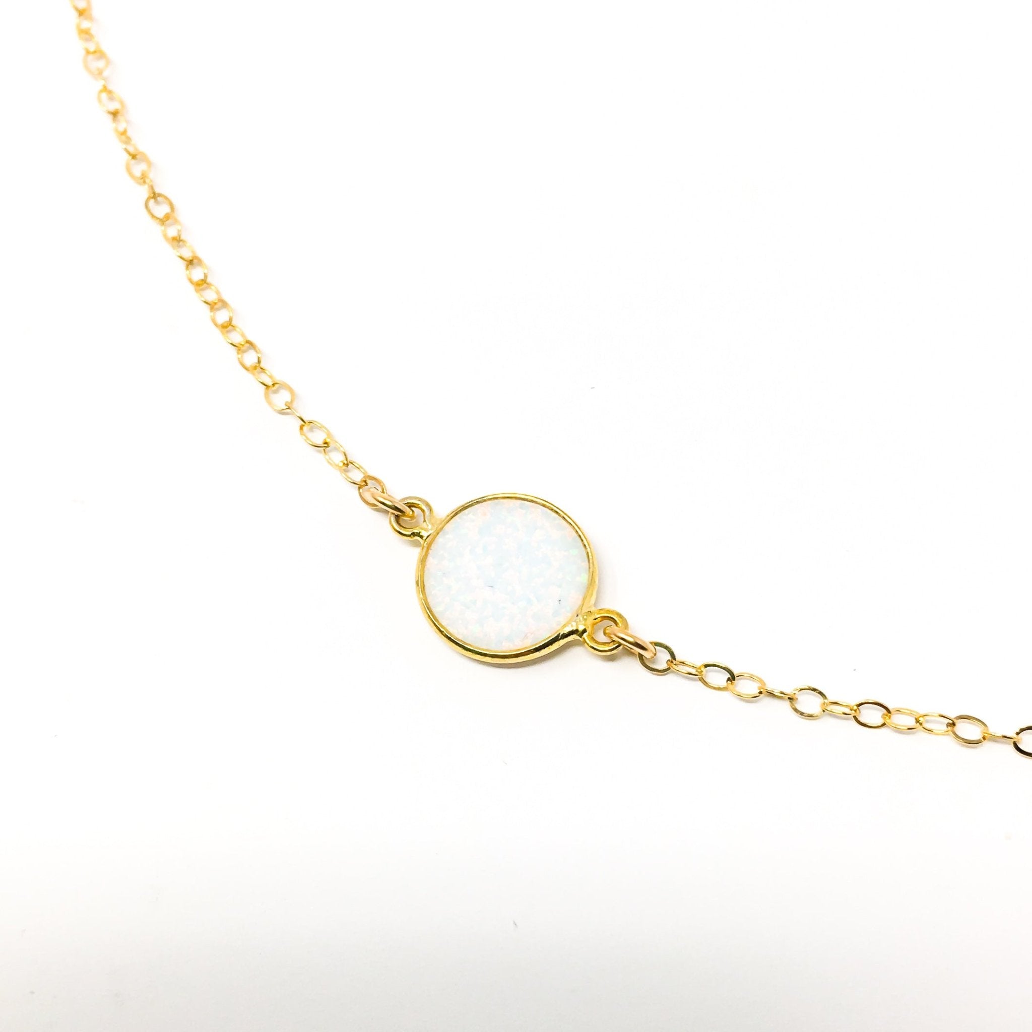 Aurora Held Opal Necklace | Gold - MTT Collective