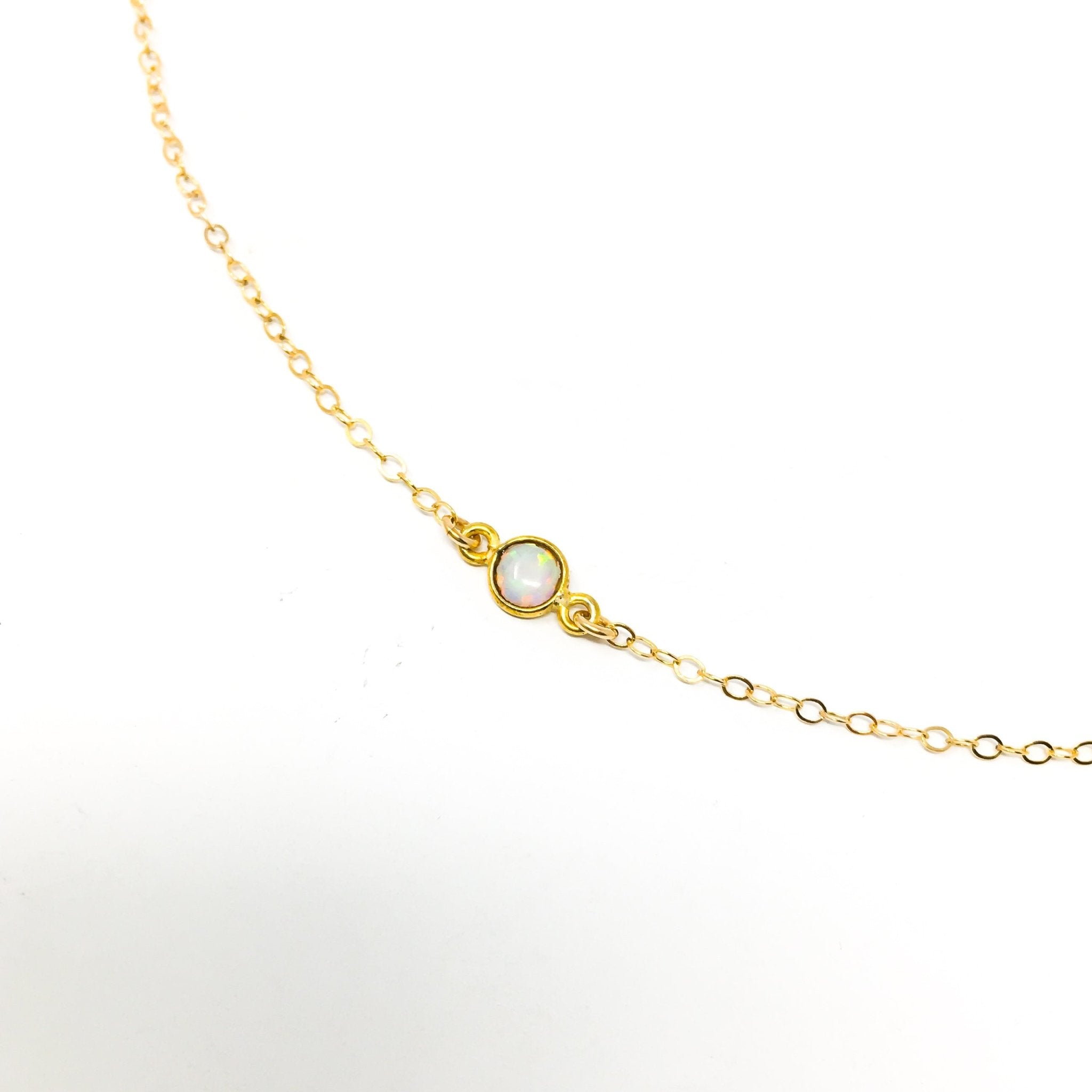 Aurora Held Opal Necklace | Gold - MTT Collective