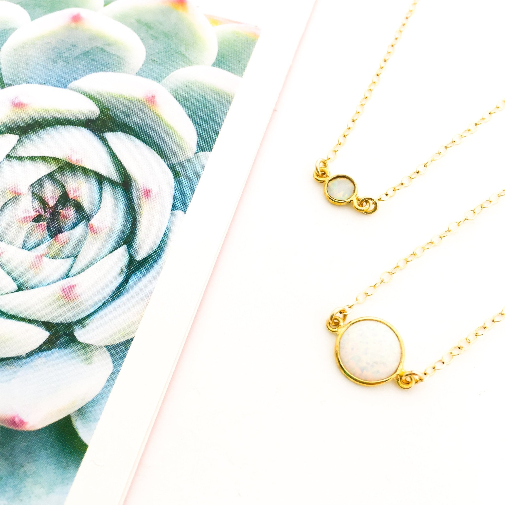 Aurora Held Opal Necklace | Gold - MTT Collective