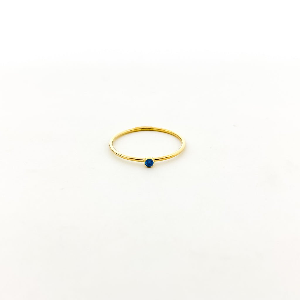 Bella Birthstone Stacking Ring | Gold - MTT Collective