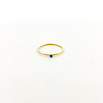Bella Birthstone Stacking Ring | Gold - MTT Collective