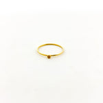 Bella Birthstone Stacking Ring | Gold - MTT Collective