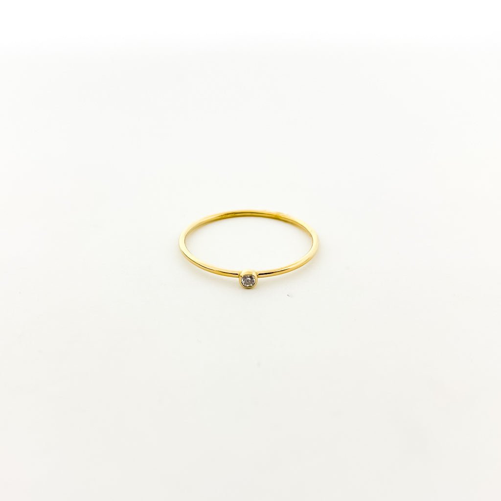 Bella Birthstone Stacking Ring | Gold - MTT Collective