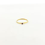 Bella Birthstone Stacking Ring | Gold - MTT Collective