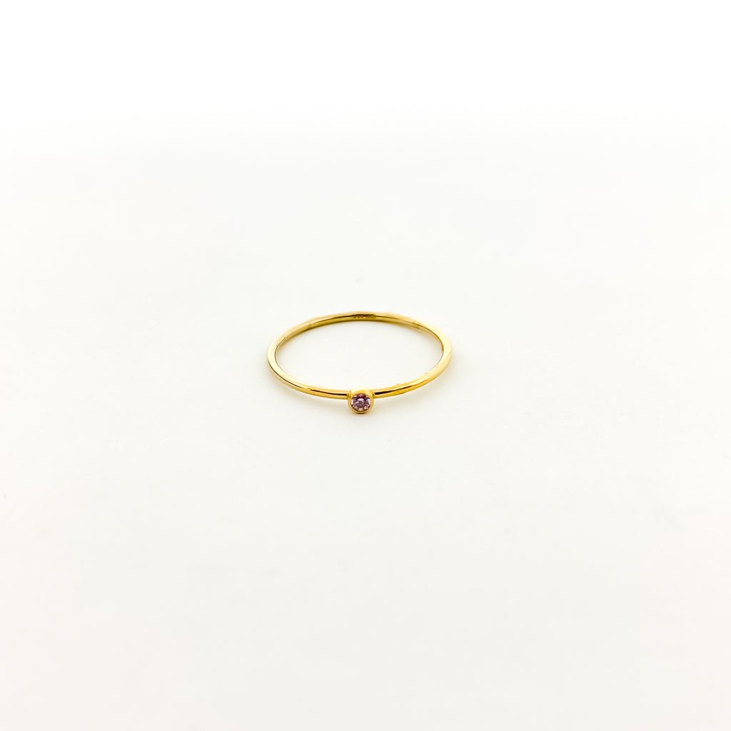Bella Birthstone Stacking Ring | Gold - MTT Collective