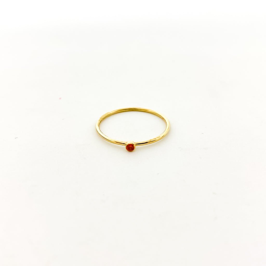 Bella Birthstone Stacking Ring | Gold - MTT Collective