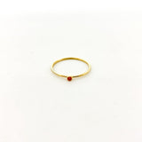 Bella Birthstone Stacking Ring | Gold - MTT Collective