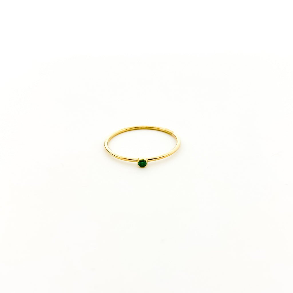 Bella Birthstone Stacking Ring | Gold - MTT Collective