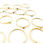 Bella Birthstone Stacking Ring | Gold - MTT Collective
